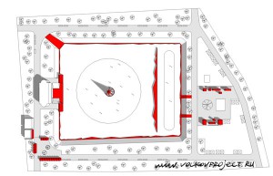 Проект катка на Патриарших прудах